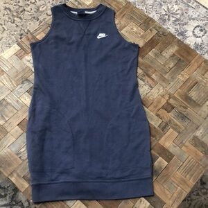 Nike Navy French Terry Sleeveless Dress NWT